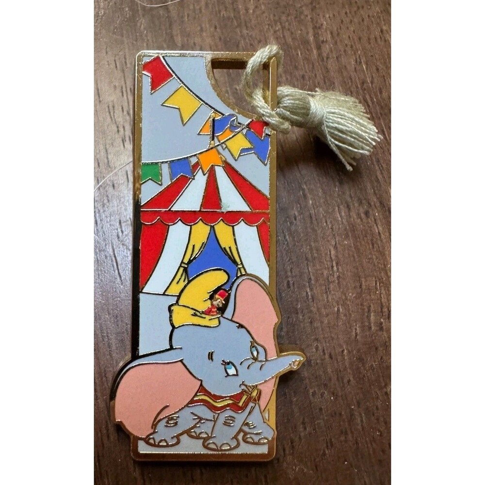 BoxLunch Disney Dumbo Circus Bookmark Pin Tassel Monogram International